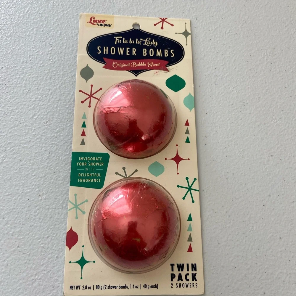 NEW Fa La‎ La La Lady Shower Bombs original bubble scent set of 2 home self care